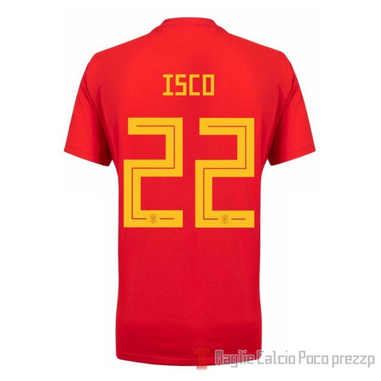 Maglia Spagna Giocatore Isco Home 2018 - Clicca l'immagine per chiudere
